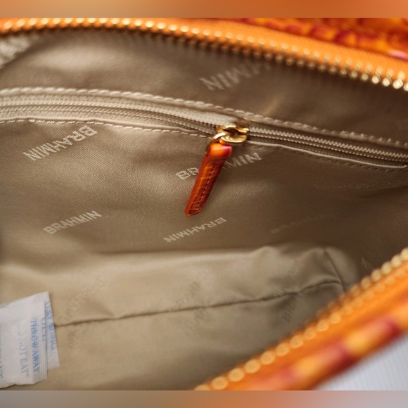 BRAHMIN LORELEI Genuine Crock Embossed Genuine Leather Shoulder Bag - Picture 7 of 16